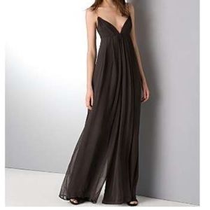Elizabeth and James black silk blend jumpsuit